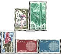 Prophila Collection France 1704a,1705,1706,1710-1711 (complète.Edition.) Neuf avec Gomme Originale ** MNH 1970 Europe, Conservation, Satellite, Kreb (Timbres pour Les collectionneurs) Oiseaux