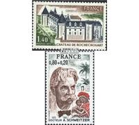 Prophila Collection France 1900,1901 (complète.Edition.) Neuf avec Gomme Originale ** MNH 1975 Tourisme, Albert Schweitzer (Timbres pour Les collectionneurs) Santé