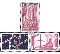 France 2153,2154,2155 (complète.Edition.) Neuf avec Gomme Originale ** MNH 1979 Palais, élections, Jeanne dArc (Timbres pour Les collectionneurs)