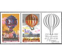 Prophila Collection France 2387-2388 Bande de Trois (complète.Edition.) Neuf avec Gomme Originale ** MNH 1983 Aviation (Timbres pour Les collectionneurs) Avions/Ballons/Zeppelins/Aviation