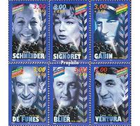 France 3331-3336 (complète.Edition.) Neuf avec Gomme Originale ** MNH 1998 Uncteur - de Funes u.Un. (Timbres pour Les collectionneurs) Célébrités/Cinéma/Théâtre/Radio