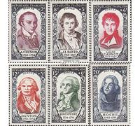 Prophila Collection France 885-890 (complète.Edition.) Neuf avec Gomme Originale ** MNH 1950 Famous français (Timbres pour Les collectionneurs)