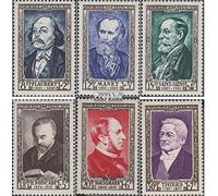 Prophila Collection France 948-953 (complète.Edition.) Neuf avec Gomme Originale ** MNH 1952 Famous français (Timbres pour Les collectionneurs)