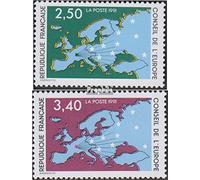 Prophila Collection France DA49-DA50 (complète.Edition.) Neuf avec Gomme Originale ** MNH 1991 Carte de l'europe (Timbres pour Les collectionneurs) Drapeaux/Armoiries/Cartes