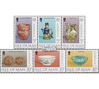 Prophila Collection GB - Isle of Homme 82-87 Bande de Trois (complète.Edition.) Neuf avec Gomme Originale ** MNH 1976 Artisanat (Timbres pour Les collectionneurs) Verre/Céramique/Porcelaine