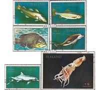 Prophila Collection GB-principauté Sealand édition Un Micro-Nation sur Plate-Forme Marine, Pas reconnu no.3 oblitéré 1970 Poisson (Principaux Points) (Timbres pour Les collectionneurs) Eau Animaux