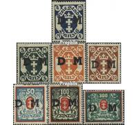 Prophila Collection Gdansk d29y-d35y (complète.Edition.) avec charnière 1922 Timbre de sérvice (Timbres pour Les collectionneurs)