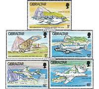 Prophila Collection Gibraltar 378-382 (complète.Edition.) Neuf avec Gomme Originale ** MNH 1978 Aéronefs (Timbres pour Les collectionneurs) Avions/Ballons/Zeppelins/Aviation