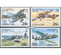 Prophila Collection Gibraltar 826-829 (sortie complète) MNH 1998 RAF (timbres pour collectionneurs) Avions/Ballons/Zeppeline/Aéronautique