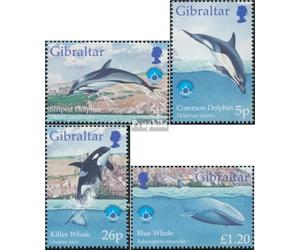 Prophila Collection Gibraltar 830-833 MNH 1998 Timbres pour collectionneurs d'animaux aquatiques