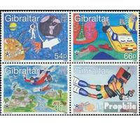Prophila Collection Gibraltar 901-904 Bloc de Quatre (complète.Edition.) Neuf avec Gomme Originale ** MNH 2000 Peinture (Timbres pour Les collectionneurs)