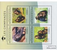 Prophila Collection Guinée 10597-10600 Petite feuille (édition complète) MNH 2014 Chimpanzés (timbres pour collectionneurs) Autres mammifères (singes/dinosaures/éléphants...)