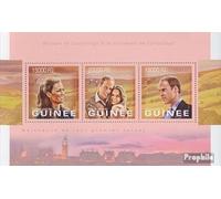 Prophila Collection Guinée 9938-9940 Petite feuille (édition complète) MNH 2013 Prince William et Kate Middleton (timbres pour collectionneurs) Maison royale britannique (Diana, Charles, Elisabeth ..)