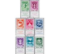 Prophila Collection israël 441-448 avec Tab (complète.Edition.) Neuf avec Gomme Originale ** MNH 1969 Crest (Timbres pour Les collectionneurs) Drapeaux/Armoiries/Cartes