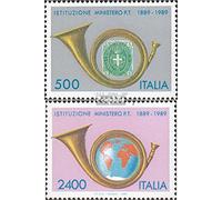 Prophila Collection Italie 2088-2089 (complète.Edition.) Neuf avec Gomme Originale ** MNH 1989 Post- et Télécommunications (Timbres pour Les collectionneurs) Timbre sur Le Timbre