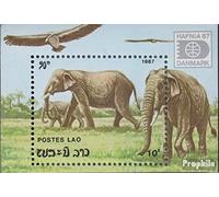 Prophila Collection Laos Bloc 119 (complète.Edition.) Neuf avec Gomme Originale ** MNH 1987 éléphants (Timbres pour Les collectionneurs) Autres mammifères (singes/Dinosaures/éléphants...)