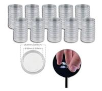 Prophila Collection Lot de 100 capsules pour pièces de monnaie, diamètre intérieur 20 mm, par exemple pour 10 centimes d'euros