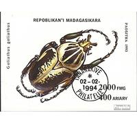 Prophila Collection Madagascar Bloc 254 (complète.Edition.) oblitéré 1994 coléoptère (Timbres pour Les collectionneurs) Invertébrés Autres (Insectes, escargots, Abeilles…)