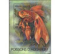 Prophila Collection Madagascar Bloc 263 (complète.Edition.) oblitéré 1994 aquarienfische (Timbres pour Les collectionneurs) Eau Animaux