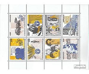 Prophila Collection Monaco 2247-2254 Feuille Miniature (complète.Edition.) Neuf avec Gomme Originale ** MNH 1995 50 Années Nations Unies, fao, UNESCO (Timbres pour Les collectionneurs) Musique/Danse