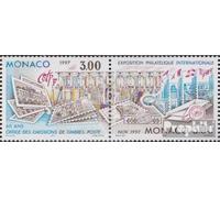 Prophila Collection Monaco 2333A-2334A Couple (complète.Edition.) Neuf avec Gomme Originale ** MNH 1996 Exposition philatélique (Timbres pour Les collectionneurs) Timbre sur Le Timbre