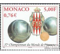 Prophila Collection Monaco 2558 (complète.Edition.) Neuf avec Gomme Originale ** MNH 2001 Petanque-WM (Timbres pour Les collectionneurs) Jeux de Ballon sans Football (Basketball/Handball/Baseball…)