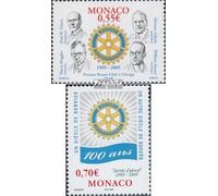 Prophila Collection Monaco 2736-2737 (sortie complète) MNH 2005 100 ans Rotary International (timbres pour collectionneurs) Rotary/Lions/Franc-maçon/Scouts