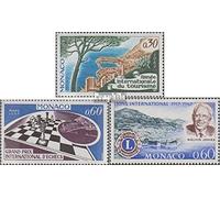 Prophila Collection Monaco 863,864,865 (complète.Edition.) Neuf avec Gomme Originale ** MNH 1967 Tourisme, échecs, Lions (Timbres pour Les collectionneurs) échecs