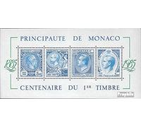 Prophila Collection Monaco Bloc 31 (complète.Edition.) Neuf avec Gomme Originale ** MNH 1985 100 Années Timbres (Timbres pour Les collectionneurs) Timbre sur Le Timbre
