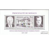 Prophila Collection Monaco Bloc 37a (complète.Edition.) Neuf avec Gomme Originale ** MNH 1987 Bureau pour Timbres (Timbres pour Les collectionneurs)