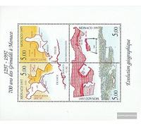 Prophila Collection Monaco Bloc 73 (complète.Edition.) Neuf avec Gomme Originale ** MNH 1997 700 Années Dynastie Grimaldi (Timbres pour Les collectionneurs)