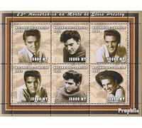 Prophila Collection Mosambik 2414-2419 Feuille Miniature (complète.Edition.) 2002 ELV. Pres. (Timbres pour Les collectionneurs) Musique/Danse