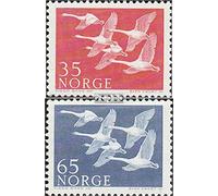 Prophila Collection Norvège 406-407 (complète.Edition.) Neuf avec Gomme Originale ** MNH 1956 Jour de Nord (Timbres pour Les collectionneurs) Oiseaux