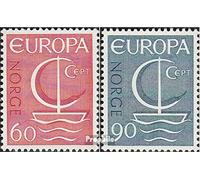 Prophila Collection Norvège 547-548 (complète.Edition.) Neuf avec Gomme Originale ** MNH 1966 Europe (Timbres pour Les collectionneurs)