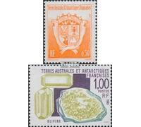 Prophila Collection Régions de l'Antarctique 329,330 (complet) post-frais ** MNH 1995 Armoiries, minéraux (timbres pour collectionneurs) minéraux/fossiles/bijoux/montres