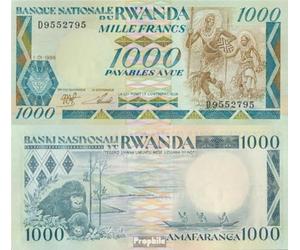 Prophila Collection Rwanda Pick-no: 21a (1988) Neuf 1988 1.000 de francs (Billets pour Les collectionneurs - Pas de Moyen de paiement) Autres mammifères (singes/Dinosaures/éléphants...)