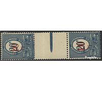 Prophila Collection Silésie 11 zs Paire avec interpanneau oblitéré 1920 Numéros (Timbres pour Les collectionneurs)