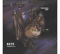 Prophila Collection Tanzanie Bloc 286 (complète.Edition.) oblitéré 1995 fledertiere (Timbres pour Les collectionneurs) Autres mammifères (singes/Dinosaures/éléphants...)