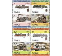 Prophila Collection Tuvalu 248-255 Couples (complète.Edition.) Neuf avec Gomme Originale ** MNH 1984 Locomotive (Timbres pour Les collectionneurs) vehicules sur Rails/funiculaire
