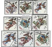 Prophila Collection UMM al Qaïwaïn 264A-272A (complète.Edition.) oblitéré 1968 Olympe.Été 68, Mexique (Timbres pour Les collectionneurs) Jeux de Ballon sans Football (Basketball/Handball/Baseball…)