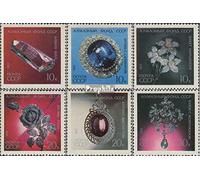 Prophila Collection Union soviétique 3950-3955 (complète.Edition.) Neuf avec Gomme Originale ** MNH 1971 Diamants- Fonds Le URSS (Timbres pour Les collectionneurs) Minéraux/Fossiles/Bijoux/Montres
