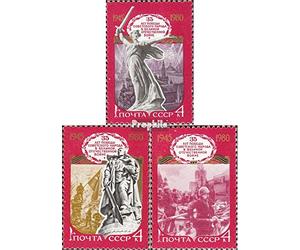 Prophila Collection Union soviétique 4945-4947 (complète.Edition.) Neuf avec Gomme Originale ** MNH 1980 Grand Patrie. Guerre (Timbres pour Les collectionneurs) Militaire/Chevalier