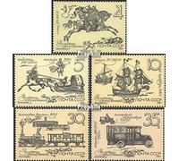 Prophila Collection Union soviétique 5742-5746 (complète.Edition.) Neuf avec Gomme Originale ** MNH 1987 Histoire Le Russe Post (Timbres pour Les collectionneurs) vehicules sur Rails/funiculaire