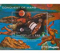 Prophila Collection yémen du Nord (Arabes rep.) Bloc 165 (complète.Edition.) Neuf avec Gomme Originale ** MNH 1971 conquête de Mars (Timbres pour Les collectionneurs) L´Espace