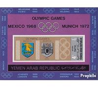Prophila Collection yémen du Nord (Arabes rep.) Bloc 84 (complète.Edition.) 1968 Austragsorte Jeux d'hiver (Timbres pour Les collectionneurs) Jeux