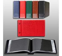 Prophila Petit Album pour 100 Cartes Postales et des Lettres jusqu'à 190 x 125 mm, Rouge