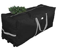 ProPik Sac de rangement à roulettes pour sapin de Noël Peut contenir jusqu'à 2,7 m de hauteur 63,5 cm de hauteur x 50,8 cm de largeur x 152,4 cm de long Boîte de rangement très résistante avec