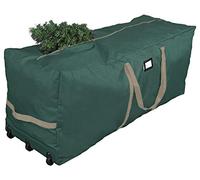 ProPik Sac de rangement pour sapin de Noël à rouler, convient pour sapin de vacances démonté jusqu'à 2,7 m de haut, 63,5 x 50,8 x 152,4 cm, très grand récipient de rangement robuste avec roues,