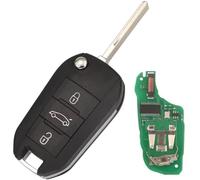 ProPlip Clé complète avec électronique à Programmer Compatible avec 208 2008 3008 5008 Expert Traveller Rifter C3 C5 Jumpy Space Tourer 4A AES 3 Boutons Coffre Télécommande 434MHz Vierge