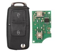 ProPlip Clé complète avec électronique à Programmer Compatible avec Bora G.olf Polo Transporteur Ibiza Leon Toledo Fabia 2 Boutons Télécommande Vierge 1J0959753AG 434MHz ID48